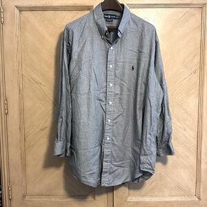 Ralph Lauren Mens Long Sleeve Button Down - Mix Striped - 17 1/2